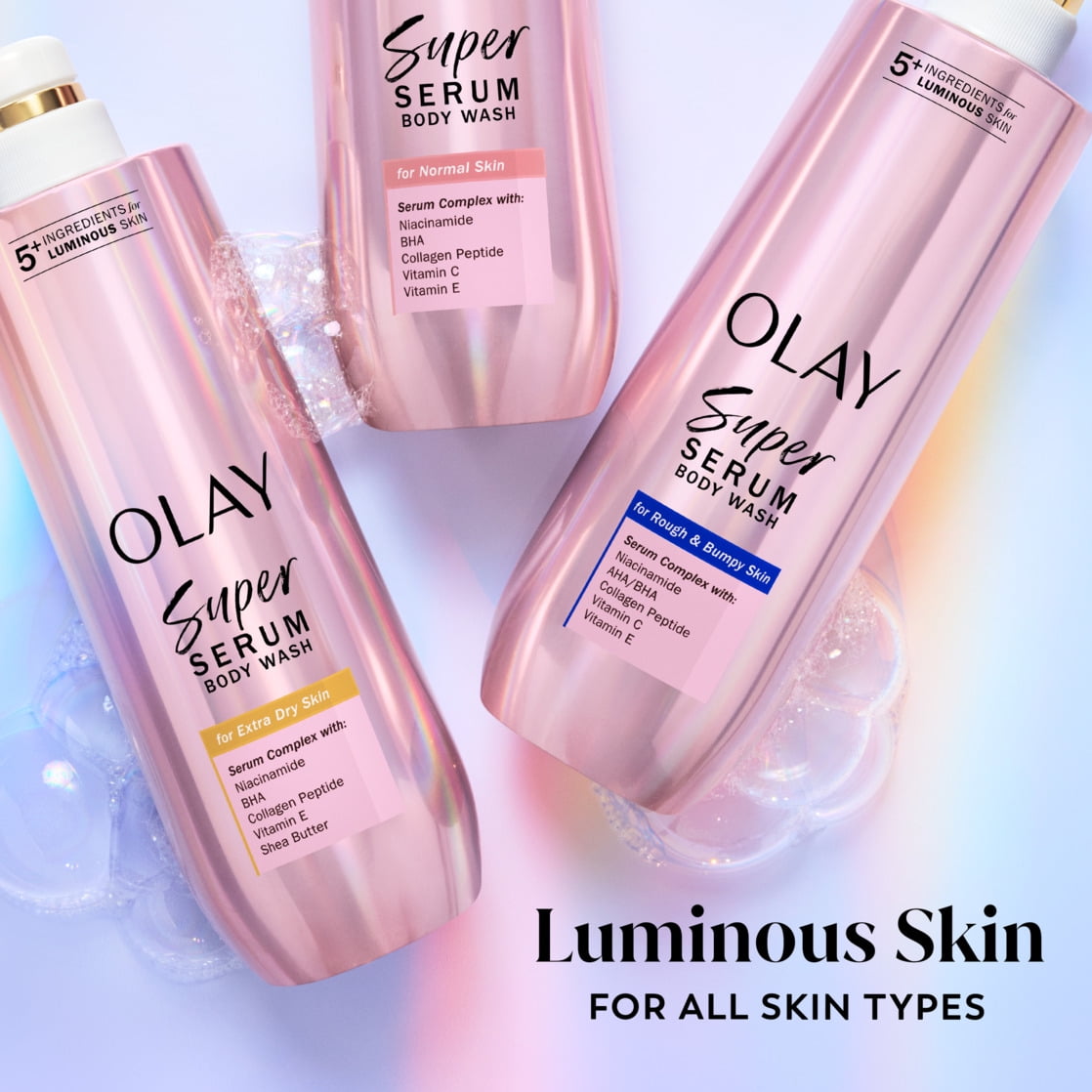 Olay Holiday Super Serum Body Wash and Lotion Gift Set 18.5oz Each