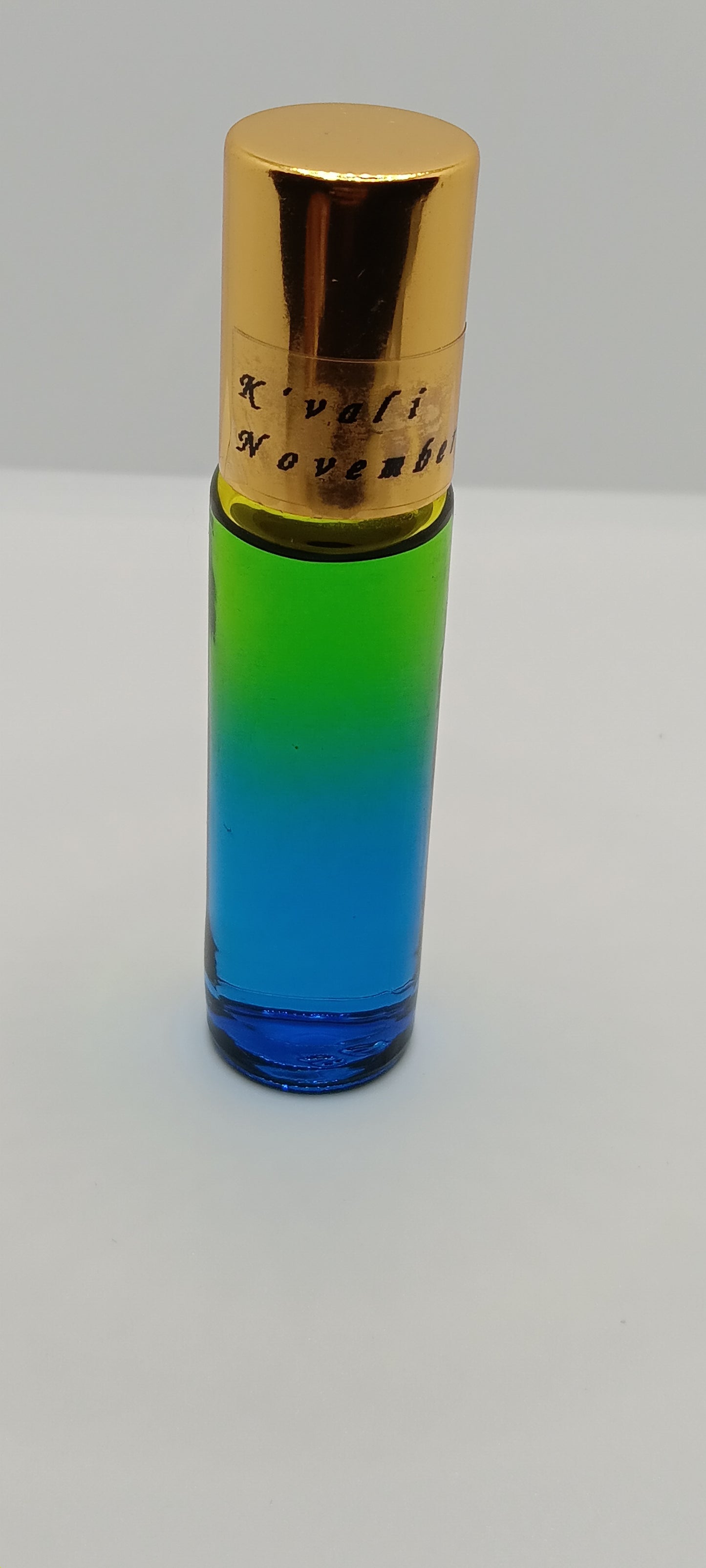 K'vali November Rain/ Green & Blue Bottle