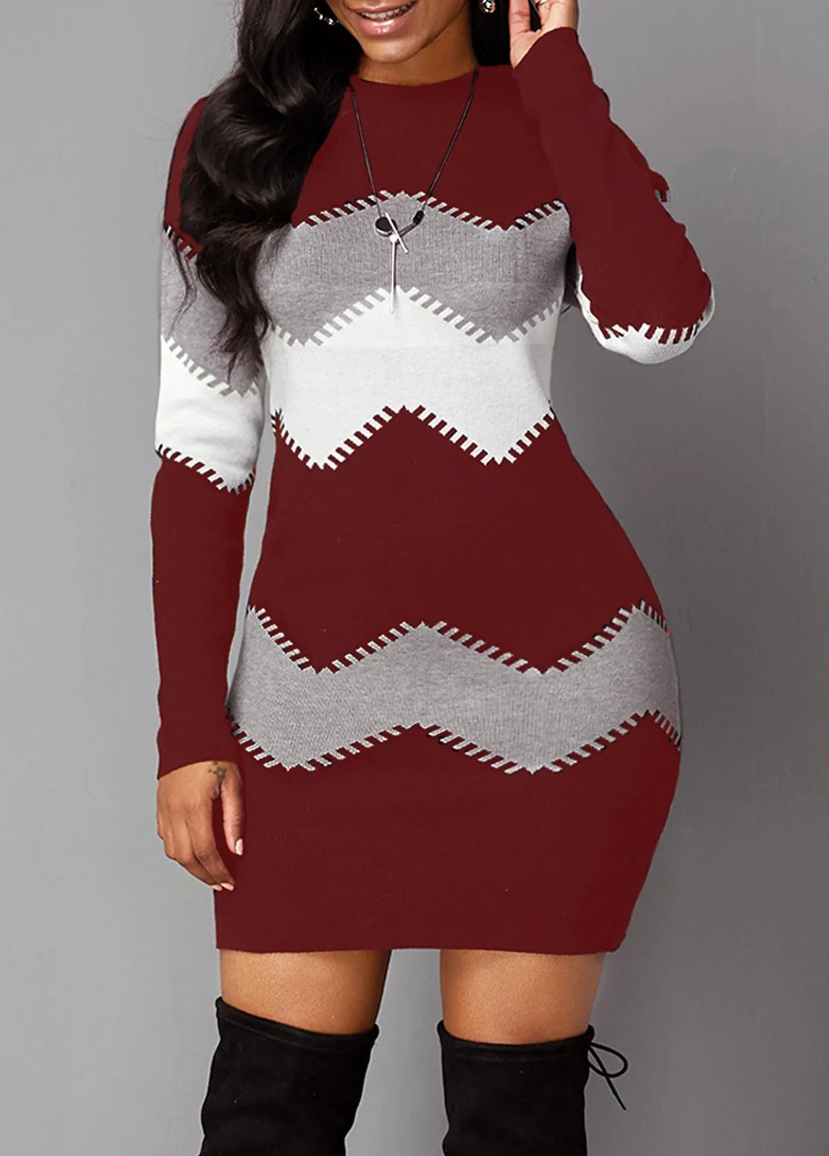 Eco Fashion Style Turtle Neck Twisted Knit Thick Warm Long Sleeve Women Wool Sweater