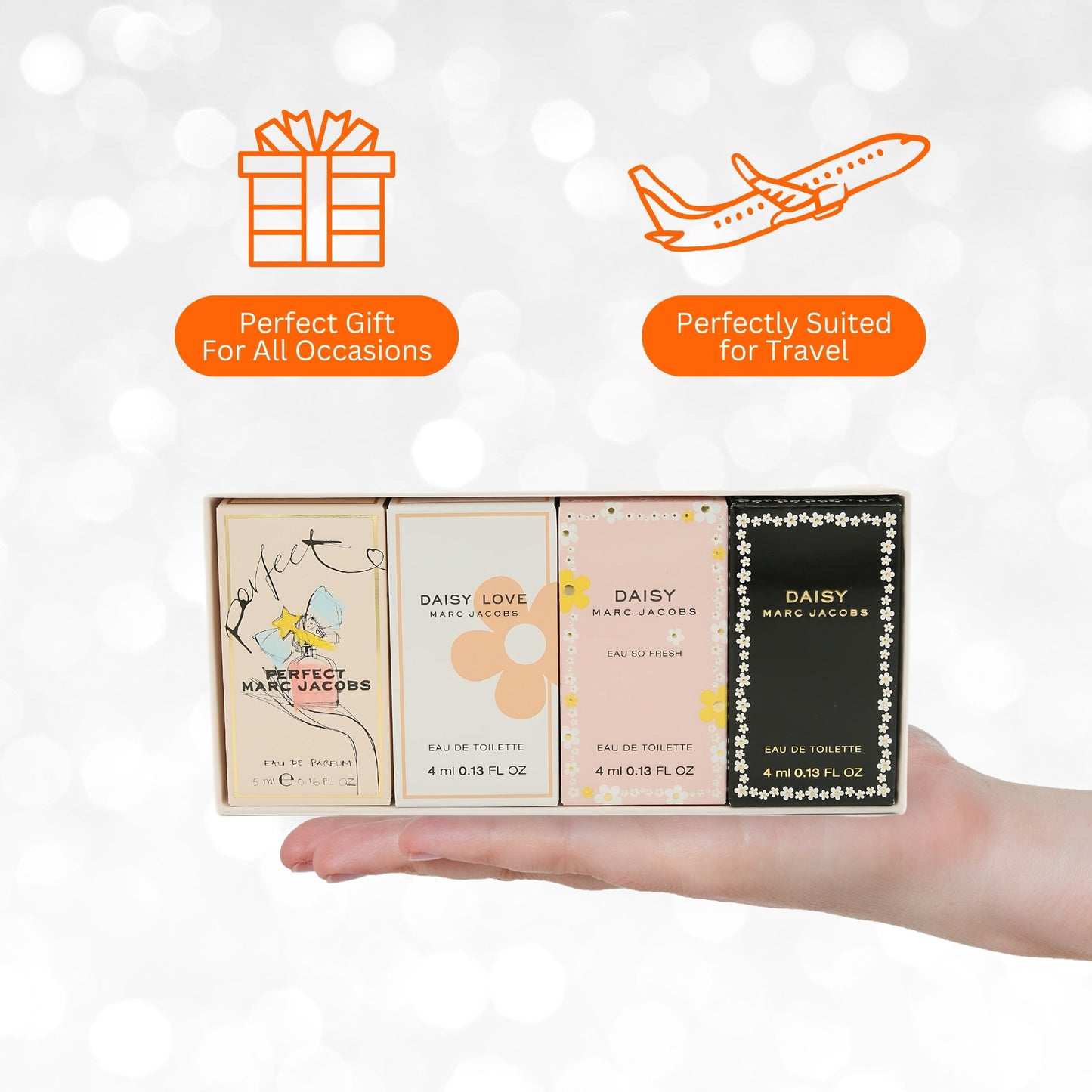 Marc Jacobs 4 Pieces for Women Mini Gift Set, 0.55 Ounce