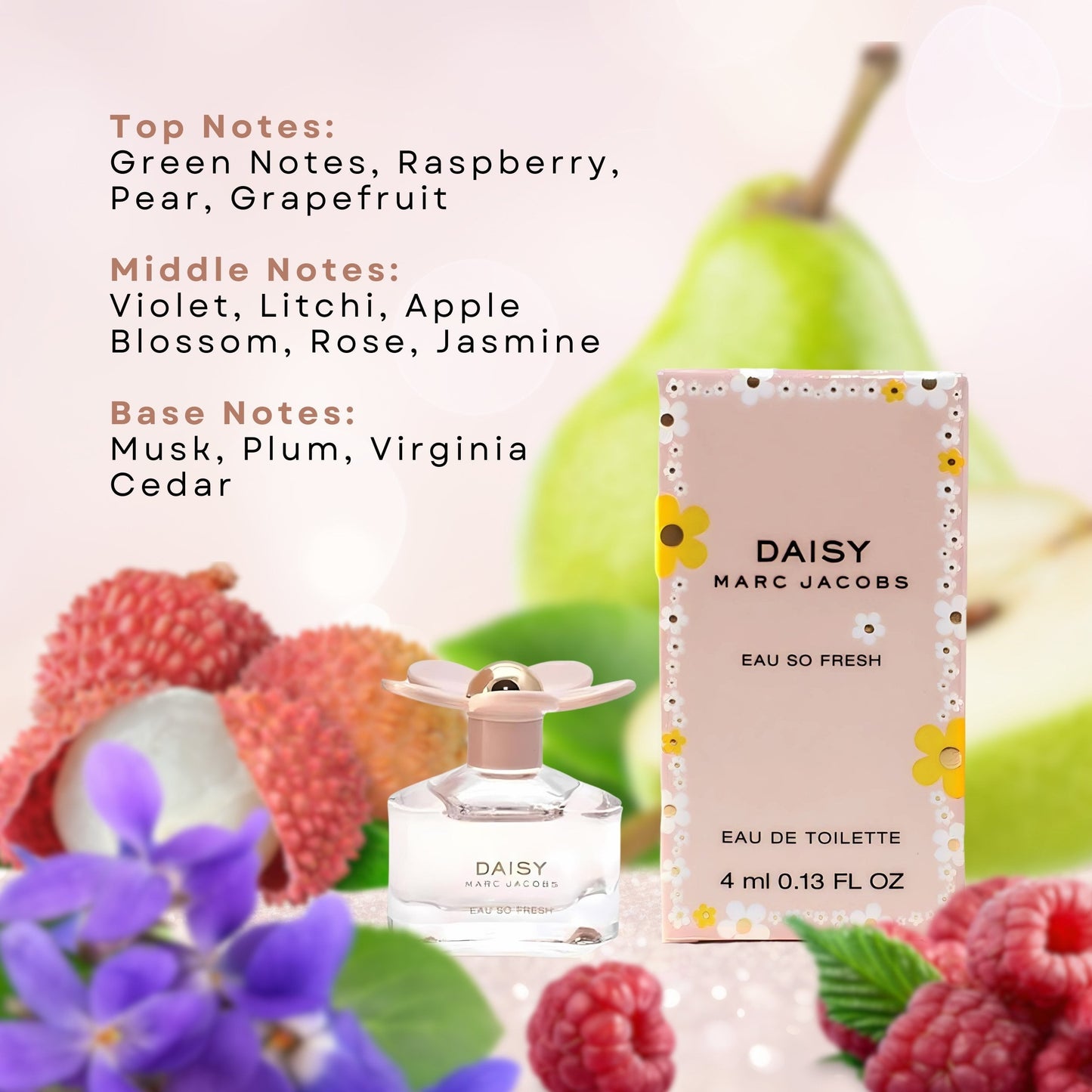 Marc Jacobs Ladies Daisy Eau So Fresh EDT Spray 0.13 oz Fragrances 3607342221642