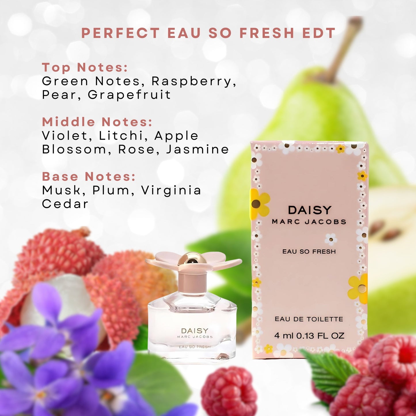 Marc Jacobs 4 Pieces for Women Mini Gift Set, 0.55 Ounce